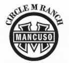 Circle M Ranch logo with a horseshoe in the middle.